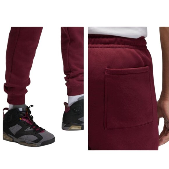 Nike Air Jordan Men's Size 2XL Sweatsuit 2pc Tracksuit Matching Burgundy Set NWT - Picture 11 of 11